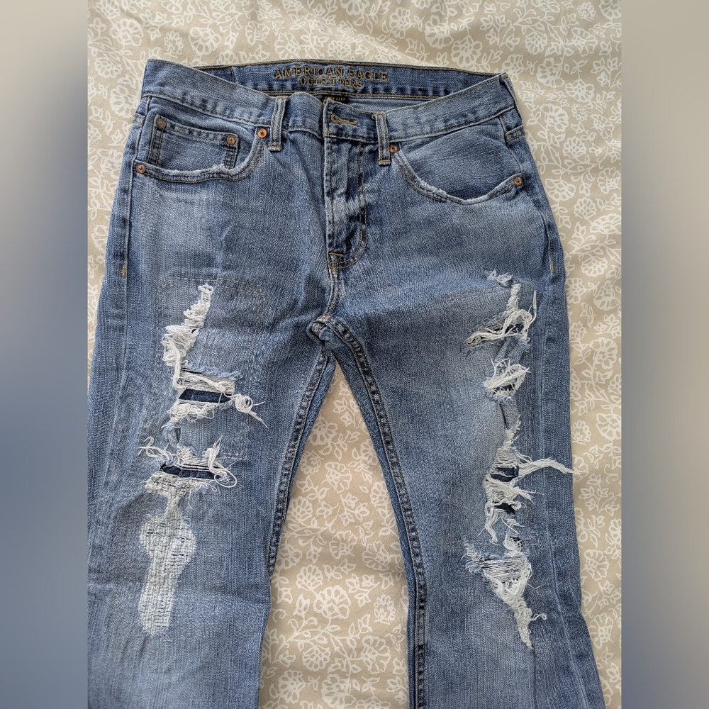 AE Destroyed 31 short Slim Straight